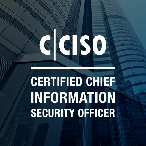 CCISO-v3 Graphic reads CCISO Certified Chief Information Security Officer